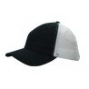 Trucker cap - mod. 4145:Black, Cotton, White